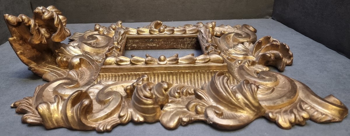 COPPIA CORNICI IN LEGNO INTAGLIATO E DORATO - SPAGNA PRIMA META DEL XVII SECOLO-photo-2