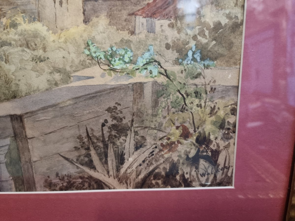 COPPIA QUADRI - GOUACHES COSTANTINOPOLI / ISTANBUL  - XIX SECOLO-photo-4