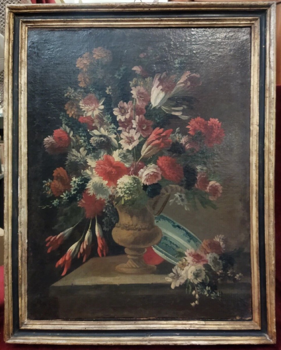 QUADRO NATURA MORTA - OLIO SU TELA  - XVII SECOLO