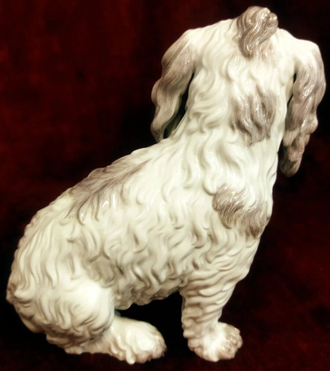 CANE IN PORCELLANA  MEISSEN   XX SIECLE - ANNI 80-photo-2