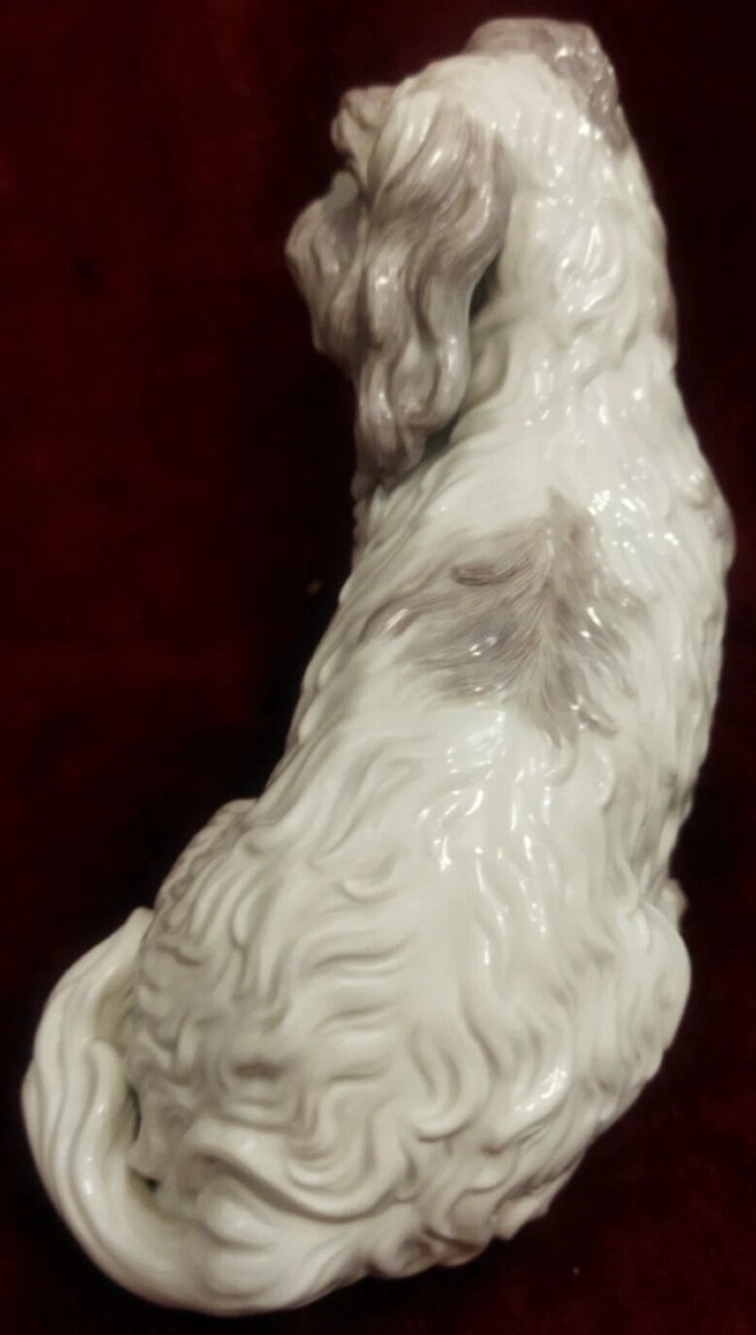 CANE IN PORCELLANA  MEISSEN   XX SIECLE - ANNI 80-photo-3