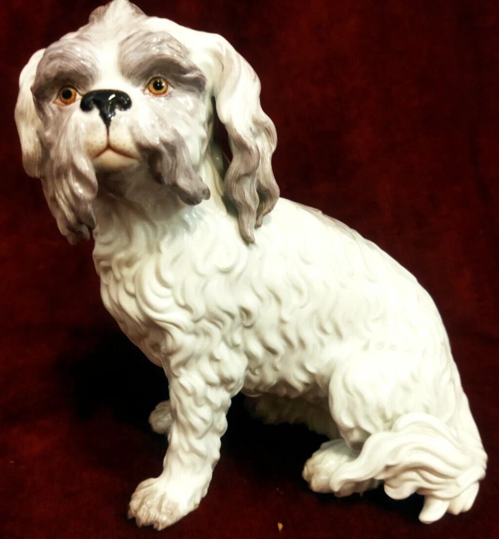 CANE IN PORCELLANA  MEISSEN   XX SIECLE - ANNI 80-photo-6