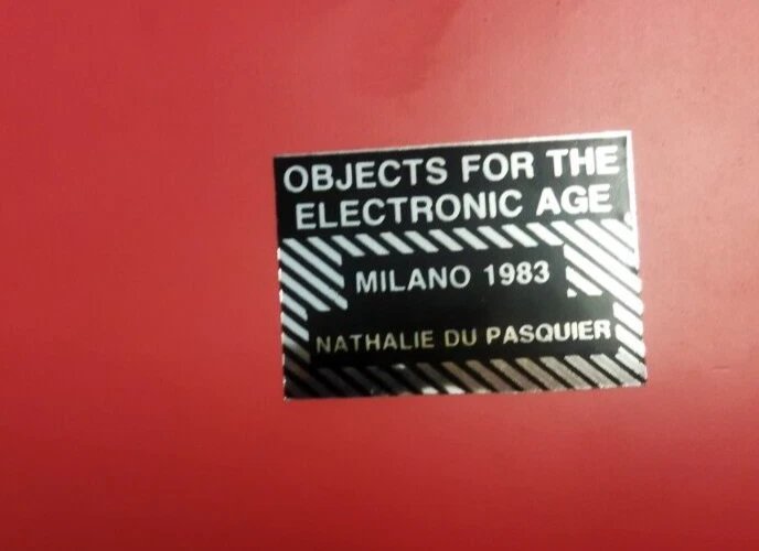 SCATOLA NATHALIE DU PASQUIER   LIDDED BOX  1983  ELECTRONIC AGE ARC74 MILAN-photo-2