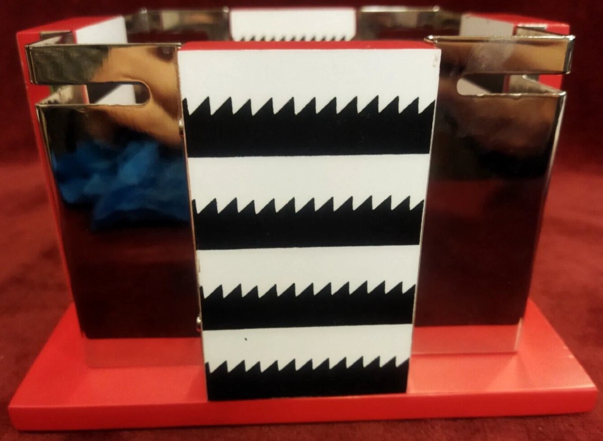 SCATOLA NATHALIE DU PASQUIER   LIDDED BOX  1983  ELECTRONIC AGE ARC74 MILAN-photo-4