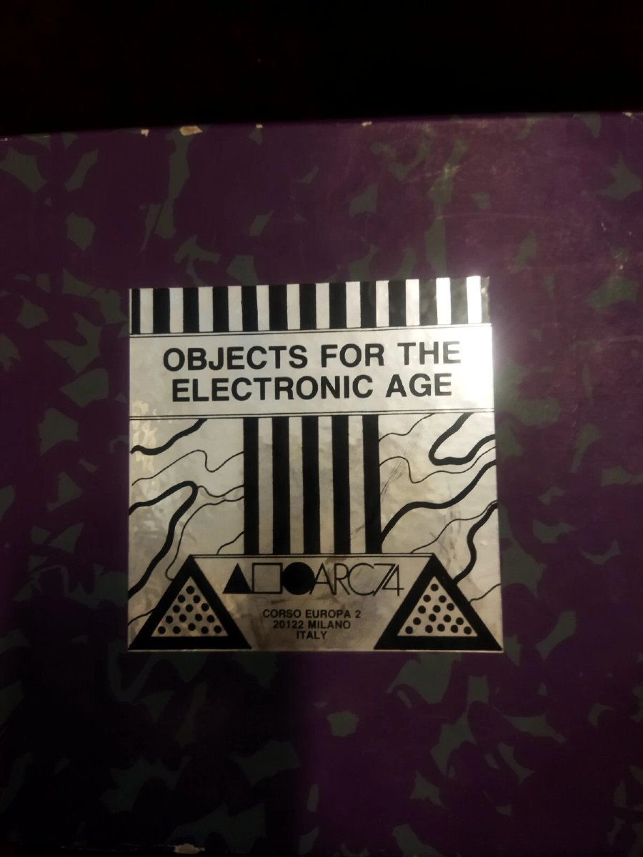 SCATOLA NATHALIE DU PASQUIER   LIDDED BOX  1983  ELECTRONIC AGE ARC74 MILAN-photo-7