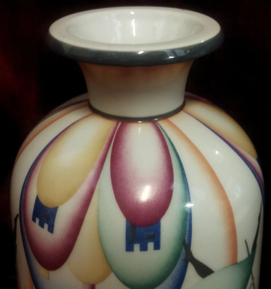 Vaso in porcellana Ginori "I Pellegrini" numero 77 - DOCCIA - GIO PONTI-photo-3