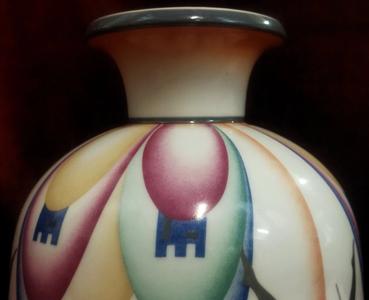 Vaso in porcellana Ginori "I Pellegrini" numero 77 - DOCCIA - GIO PONTI-photo-4