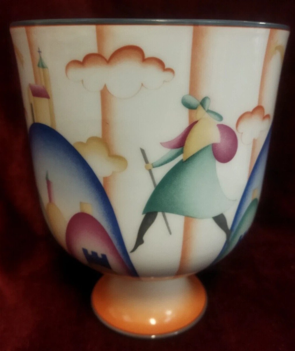 Vaso in porcellana Ginori "I Pellegrini" numero 77 - DOCCIA - GIO PONTI