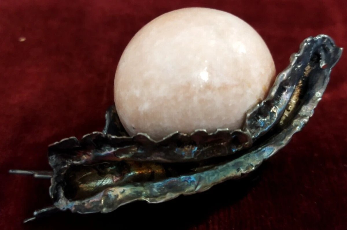 LUMACA MANAUS STERLING con palla marmo rosa-photo-4