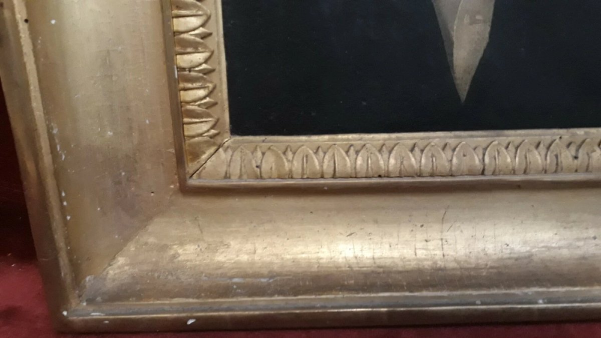 DIPINTO OLIO SU TELA RITRATTO GENTILUOMO - Impero - inizio XIX secolo-photo-4