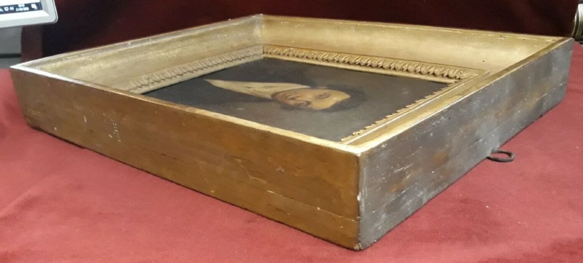 DIPINTO OLIO SU TELA RITRATTO GENTILUOMO - Impero - inizio XIX secolo-photo-3