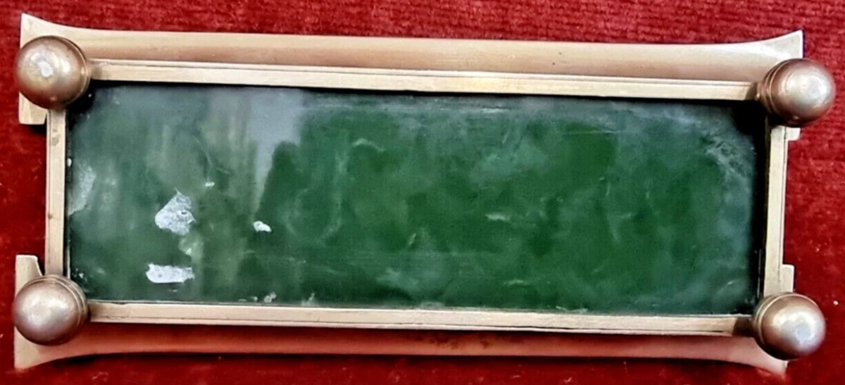 PORTAPENNE - NEPHRITE e ARGENTO  - RUSSIA FABERGE - anni '60-photo-1
