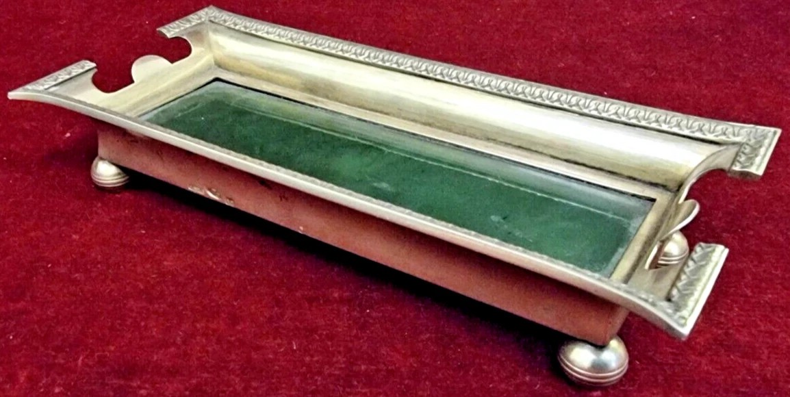 PORTAPENNE - NEPHRITE e ARGENTO  - RUSSIA FABERGE - anni '60
