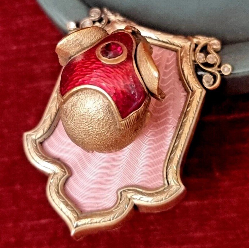 ELEFANTE SMALTATO E  DIASPRO - AUGUST HOLMSTROM - ARGENTO 88 - FABERGE - RUSSIA - anni '60-photo-2
