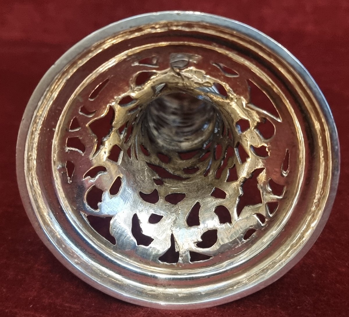 VASO IN ARGENTO E VETRO INCISO - GERMANIA - INIZIO XX SECOLO-photo-3