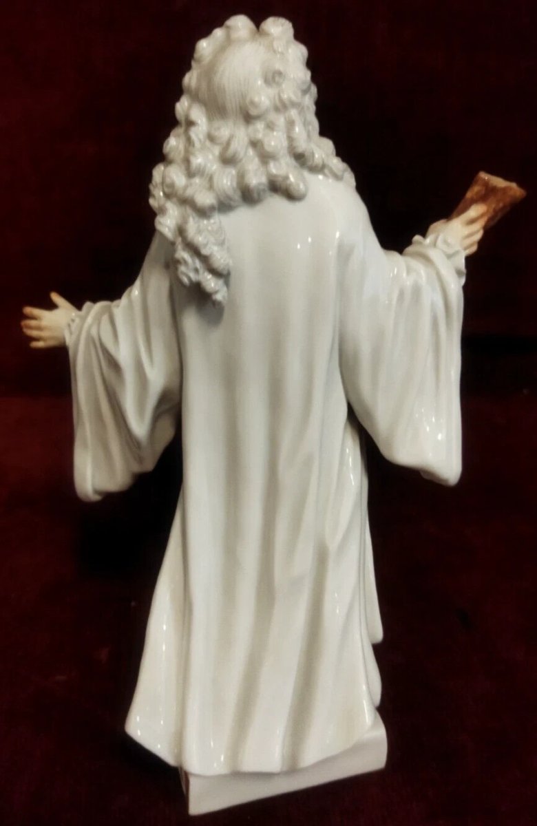 STATUINA "AVVOCATO" IN PORCELLANA DIPINTA - MEISSEN - primi '900-photo-3