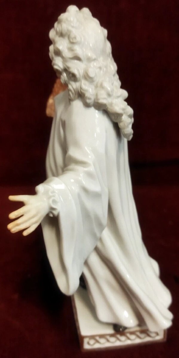 STATUINA "AVVOCATO" IN PORCELLANA DIPINTA - MEISSEN - primi '900-photo-4