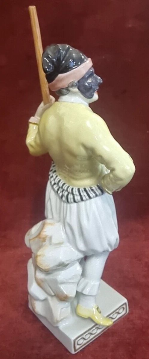 STATUINA GONDOLIERE IN PORCELLANA DIPINTA MEISSEN - primi '900-photo-3