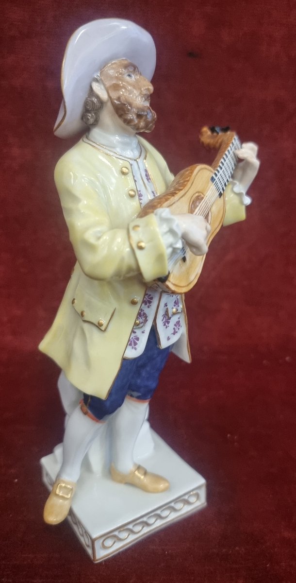 STATUINA "BOARO" IN PORCELLANA DIPINTA - MEISSEN - primi '900-photo-2