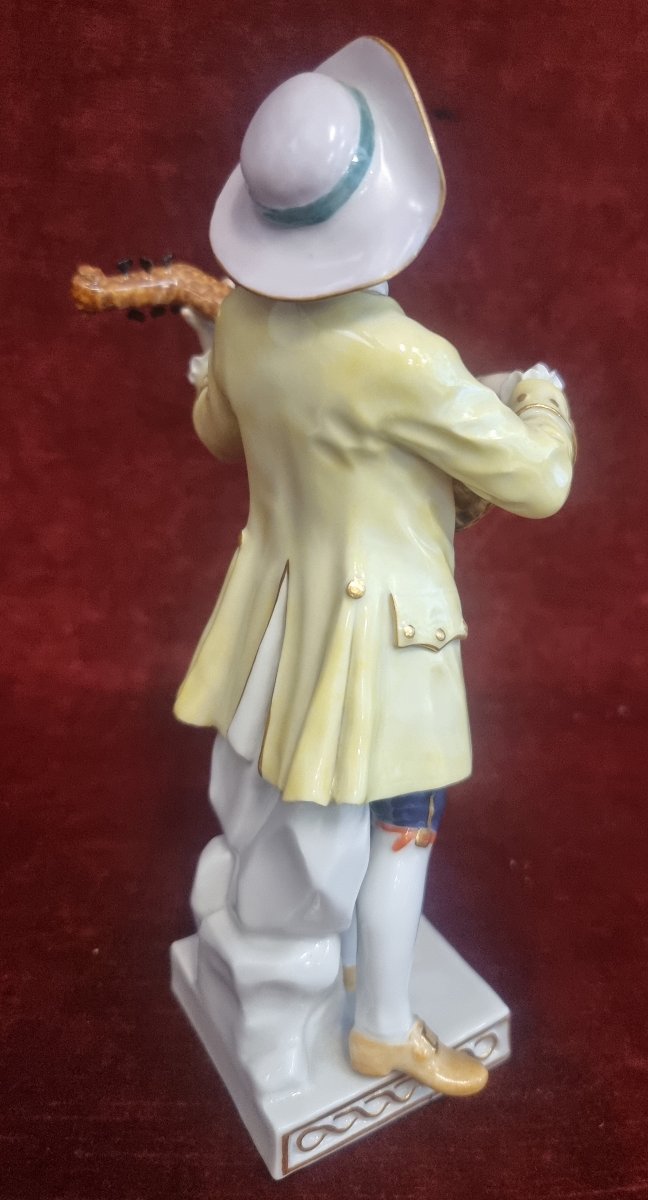 STATUINA "BOARO" IN PORCELLANA DIPINTA - MEISSEN - primi '900-photo-3