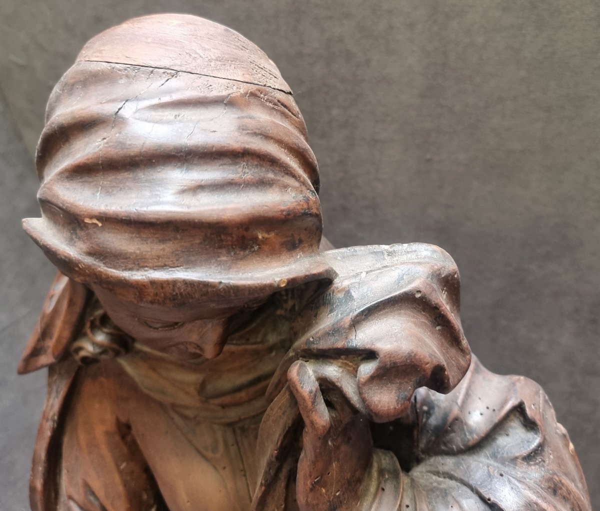 SCULTURA IN LEGNO INTAGLIATO (LEGNO DOLCE)  - GERMANIA - XVI SECOLO-photo-2