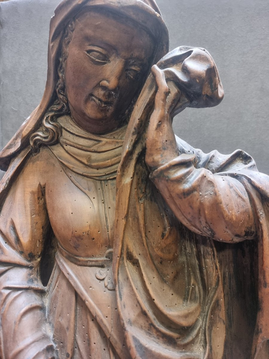 SCULTURA IN LEGNO INTAGLIATO (LEGNO DOLCE)  - GERMANIA - XVI SECOLO-photo-3