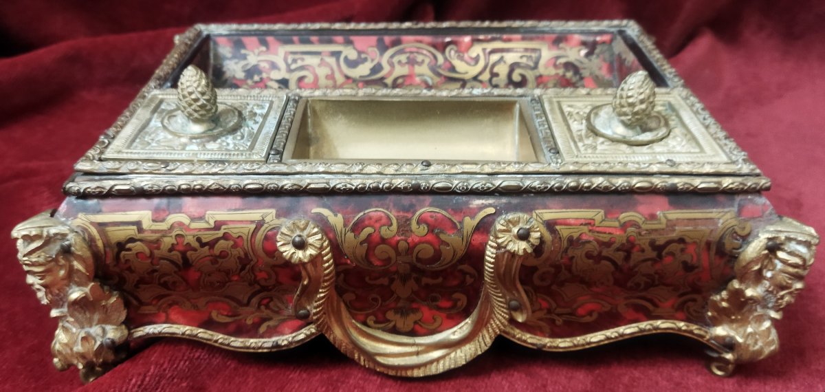 CALAMAIO BOULLE NAPOLEONE III Francia - XIX secolo  -photo-3