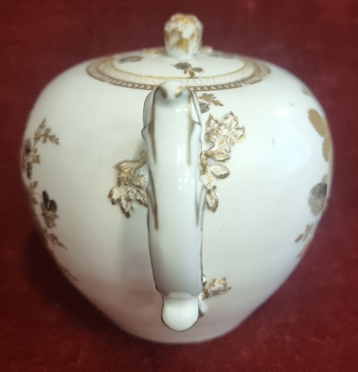 CAFFETTIERA IN PORCELLANA MEISSEN - META DEL XIX SECOLO-photo-2