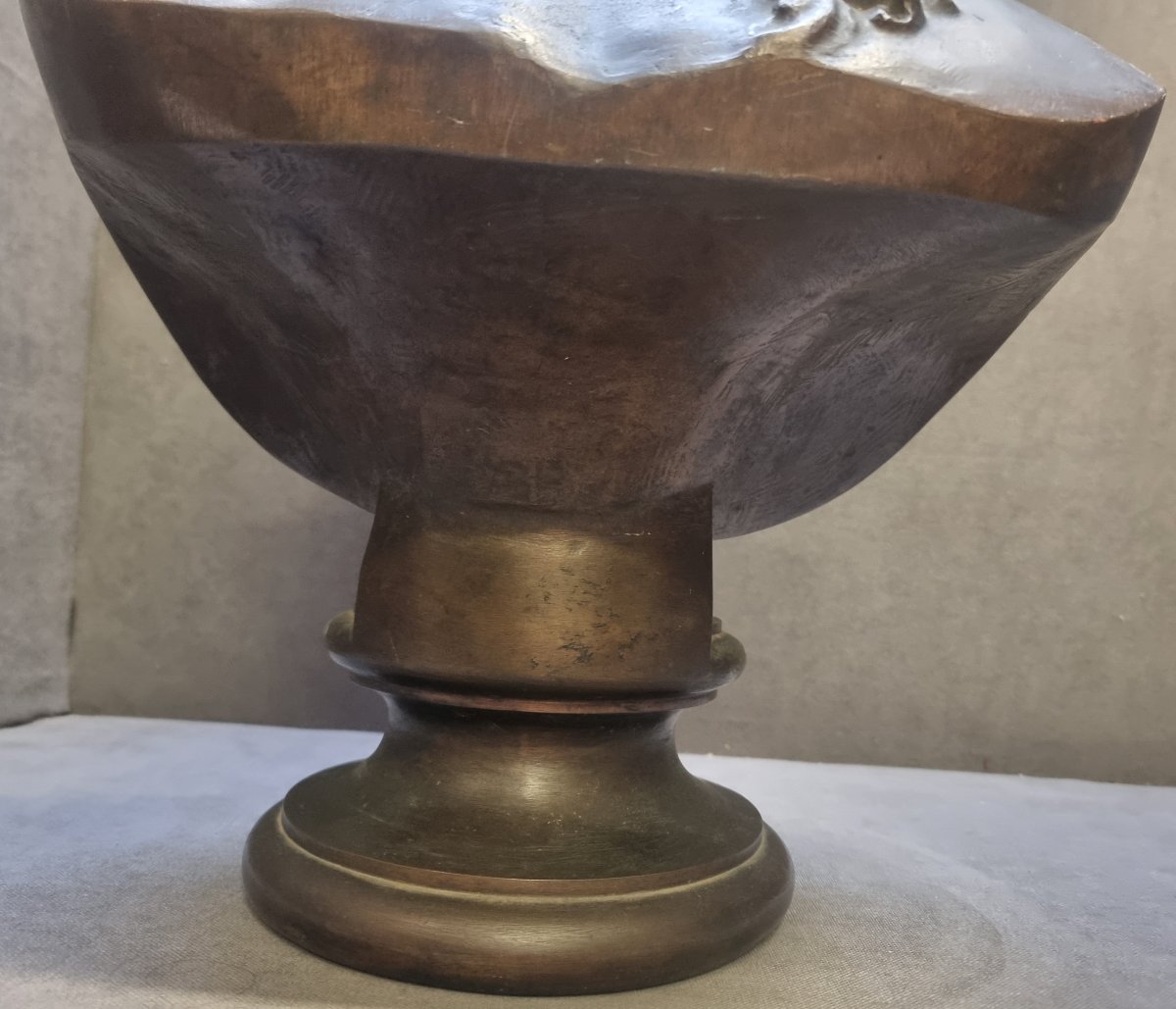 SCULTURA BUSTO DONNA IN BRONZO - FRANCIA - META' XIX SECOLO-photo-4