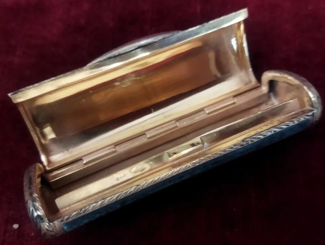 SCATOLINA in ARGENTO VERMEIL - PRIMI '900-photo-4