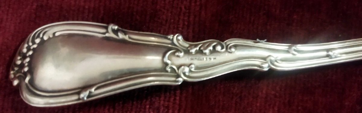 COPPIA POSATE in STERLING 925 e SMALTI primi '900 - LIBERTY-photo-2