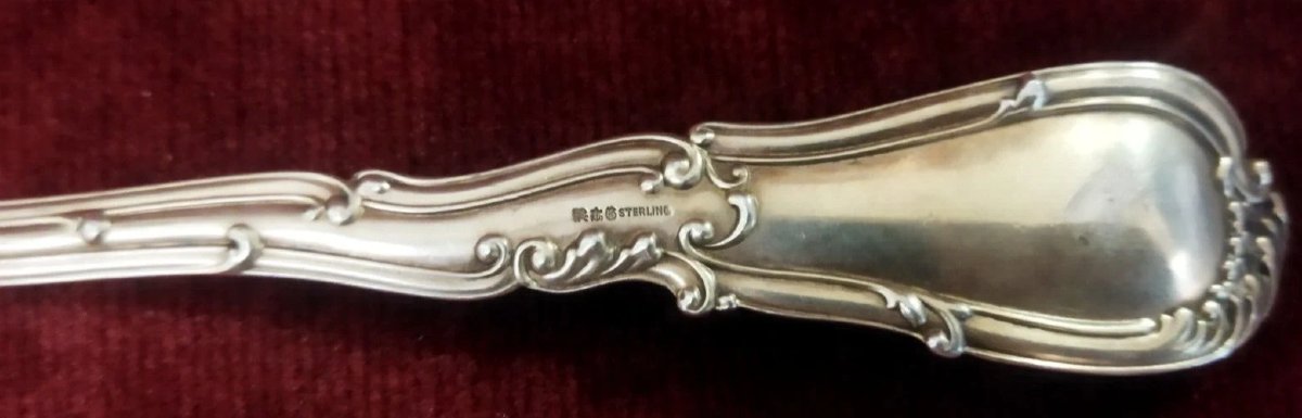 COPPIA POSATE in STERLING 925 e SMALTI primi '900 - LIBERTY-photo-7