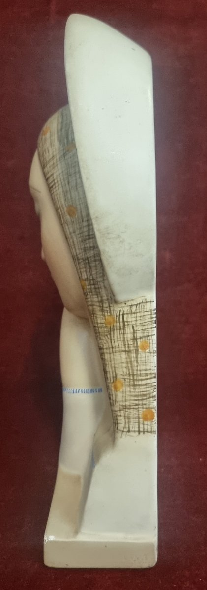 SCULTURA IN CERAMICA - MADONNA - IGNI TORINO - ANNI '30 ART DECO-photo-2
