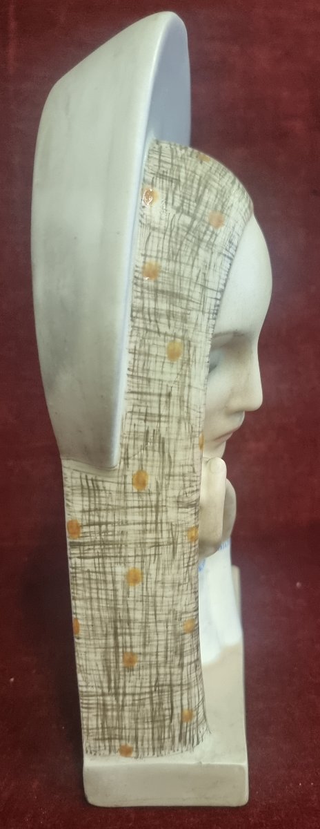 SCULTURA IN CERAMICA - MADONNA - IGNI TORINO - ANNI '30 ART DECO-photo-4
