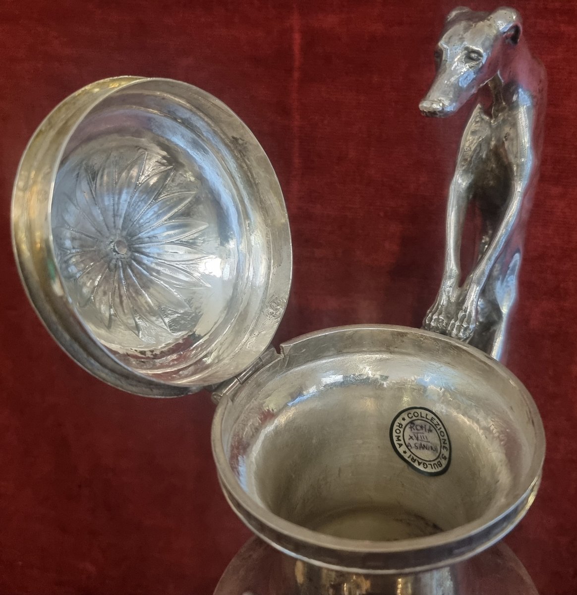 CAFFETTIERA IN ARGENTO - ROMA - INIZIO XIX SECOLO-photo-1