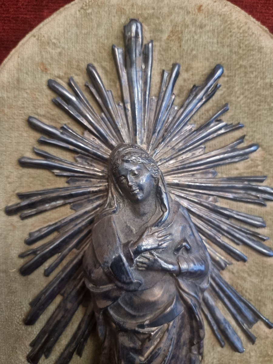 ACQUASANTIERA MADONNA IN ARGENTO - SUD ITALIA - FINE XVIII SECOLO-photo-2