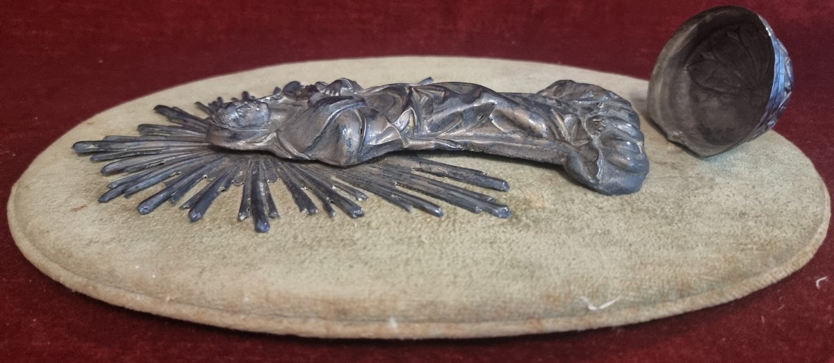 ACQUASANTIERA MADONNA IN ARGENTO - SUD ITALIA - FINE XVIII SECOLO-photo-1