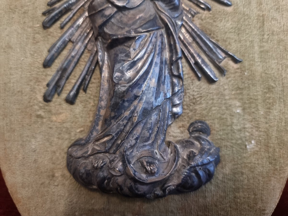 ACQUASANTIERA MADONNA IN ARGENTO - SUD ITALIA - FINE XVIII SECOLO-photo-4