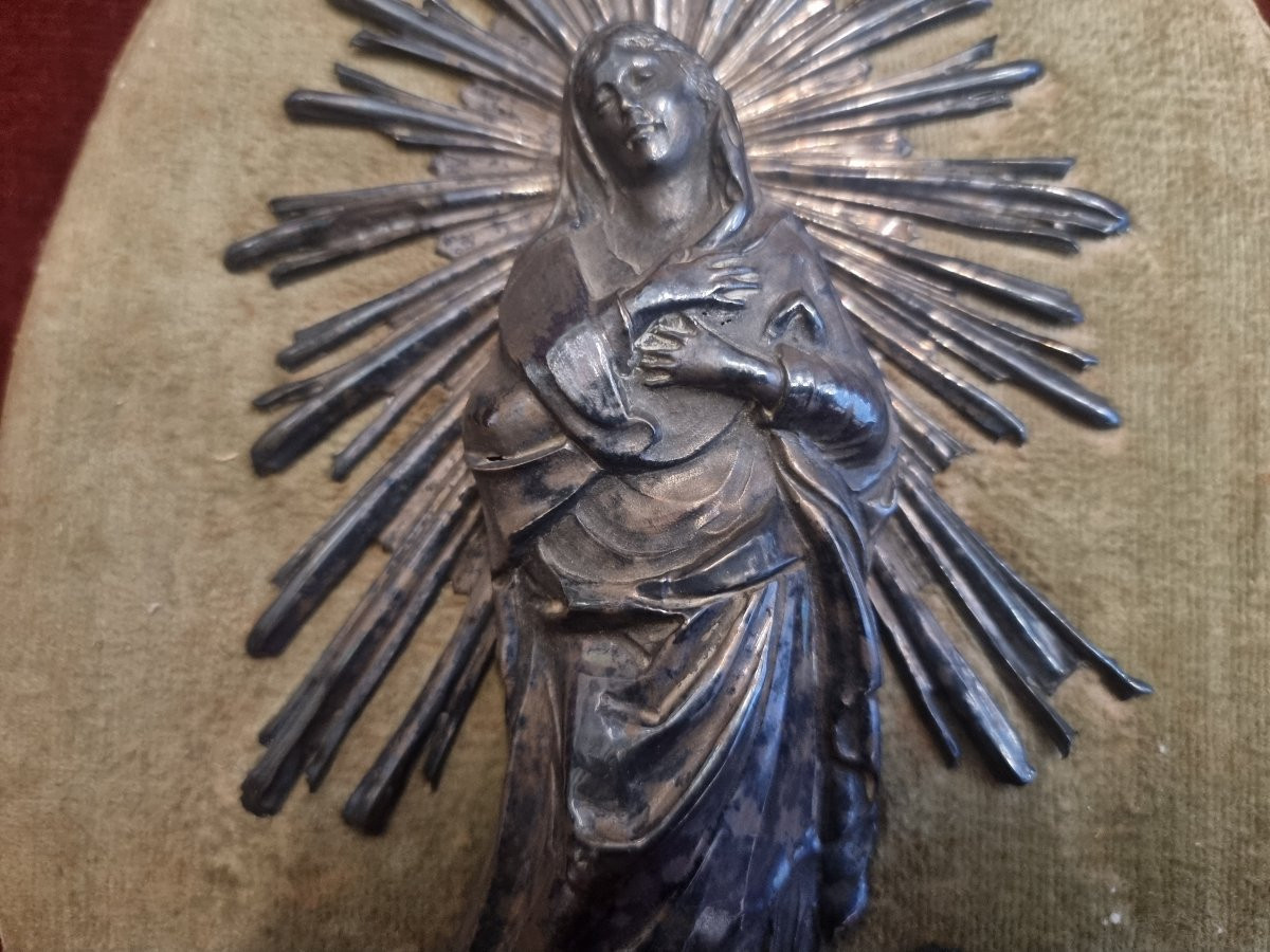 ACQUASANTIERA MADONNA IN ARGENTO - SUD ITALIA - FINE XVIII SECOLO-photo-5