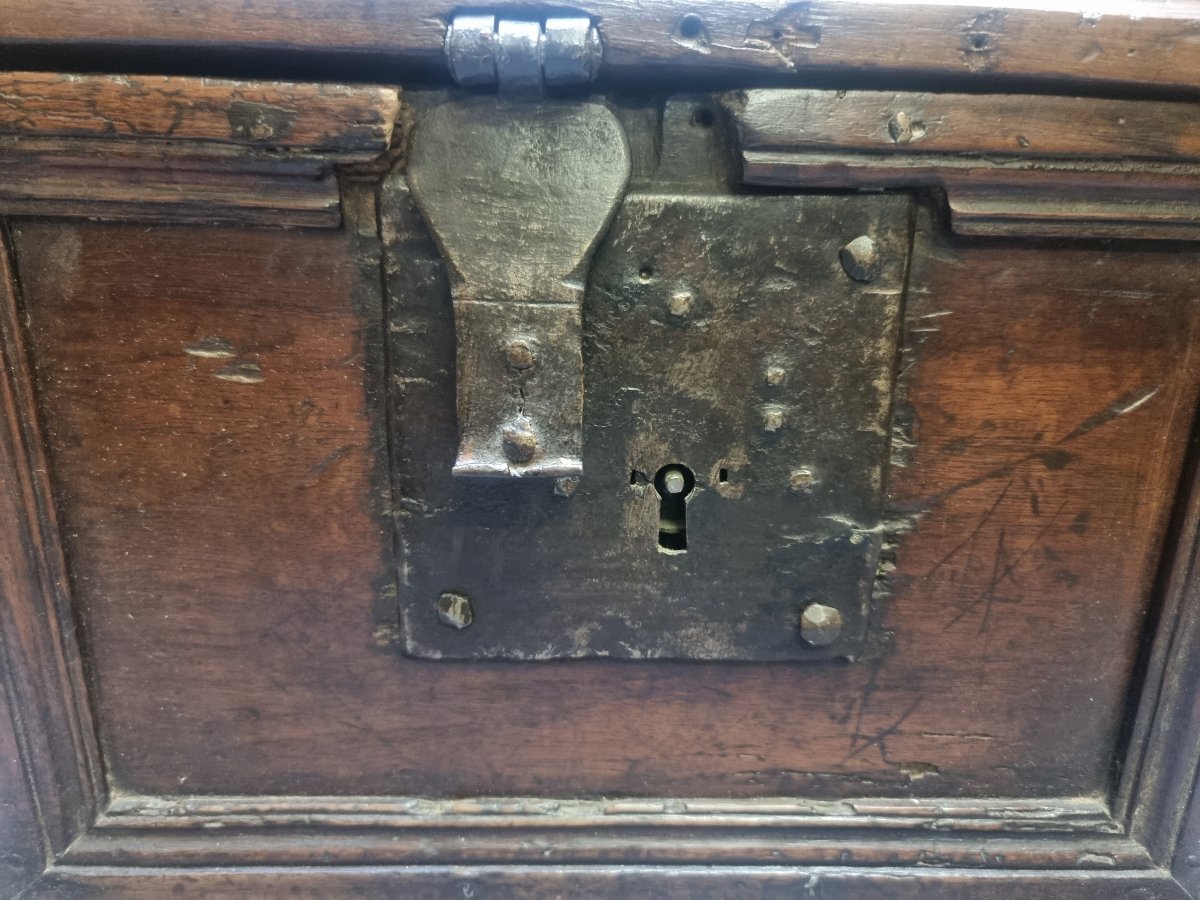 CASSETTA IN LEGNO (NOCE)DEL XVII SECOLO - ITALIA, TOSCANA-photo-3