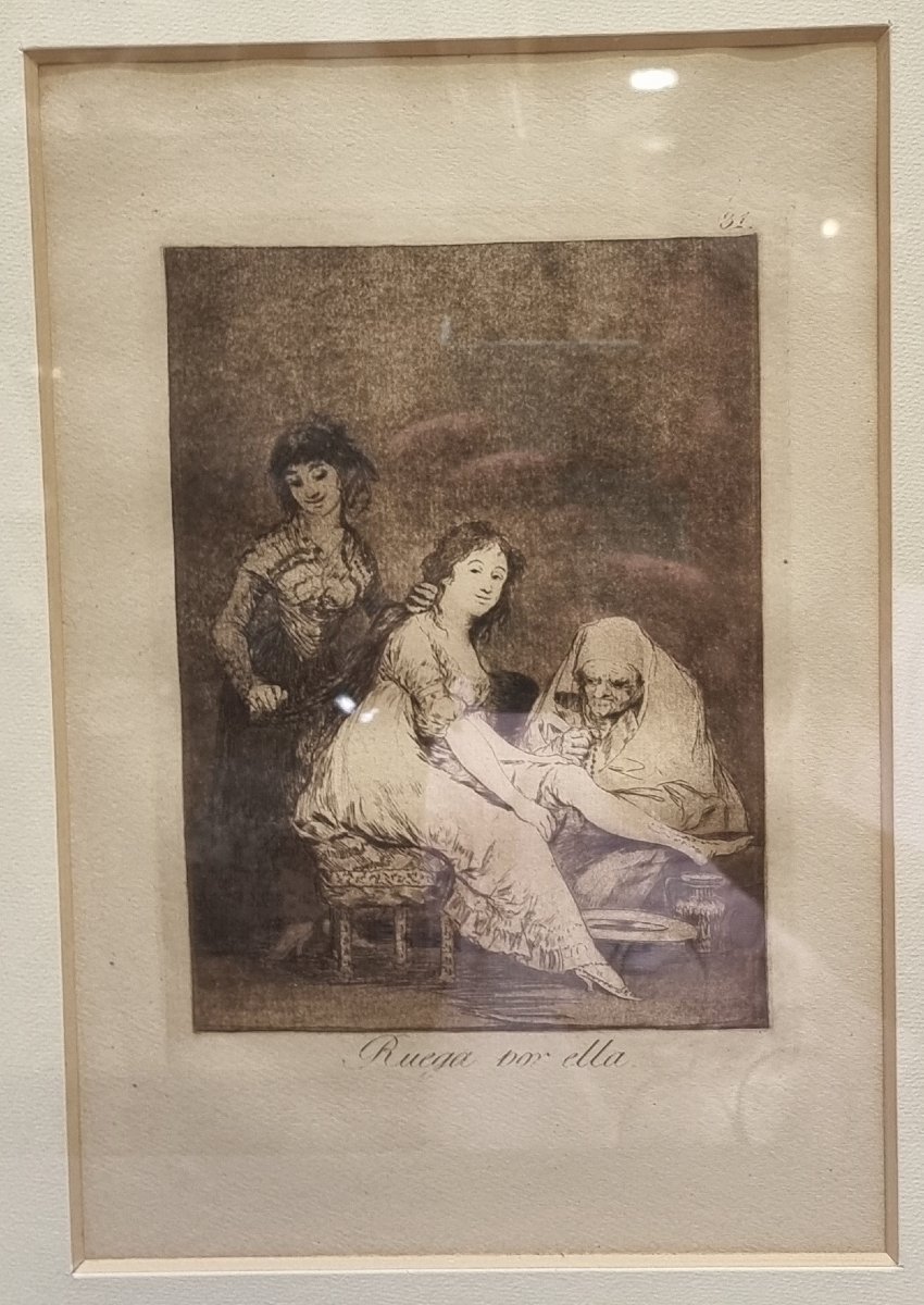 10 INCISIONI INCORNICIATE - CAPRICCI DI FRANCISCO GOYA - V EDIZIONE 1898-photo-4
