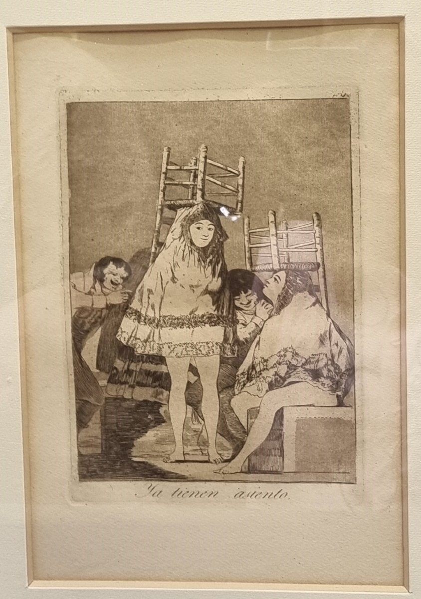 10 INCISIONI INCORNICIATE - CAPRICCI DI FRANCISCO GOYA - V EDIZIONE 1898-photo-1