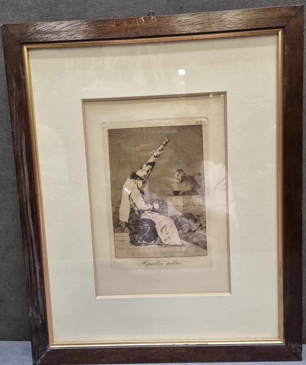 10 INCISIONI INCORNICIATE - CAPRICCI DI FRANCISCO GOYA - V EDIZIONE 1898