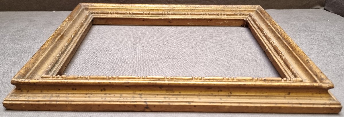 CORNICE IN LEGNO DORATA - MODELLO SALVADOR ROSA - PRIMI '700 - CENTRO ITALIA-photo-1