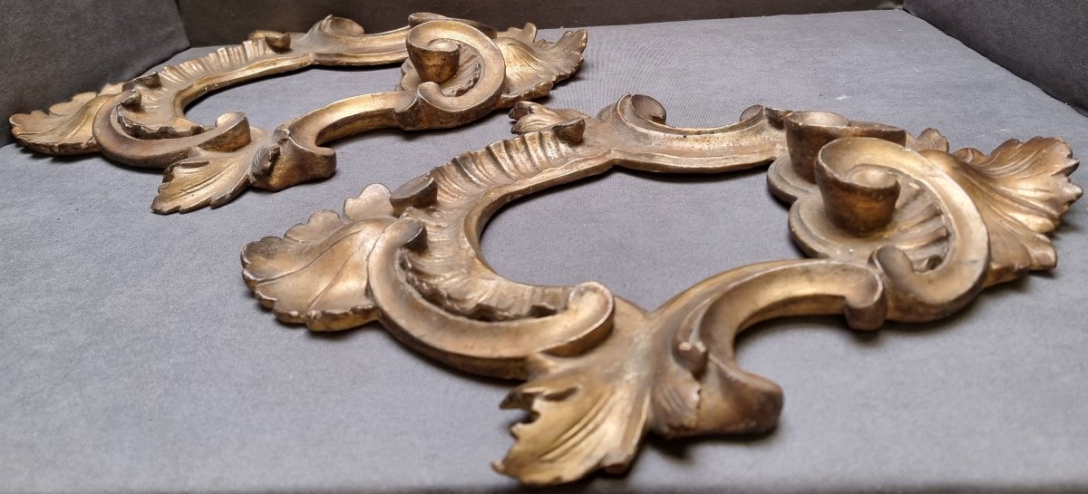 COPPIA CORNICI IN LEGNO INTAGLIATO E DORATO - FINE '800-photo-3