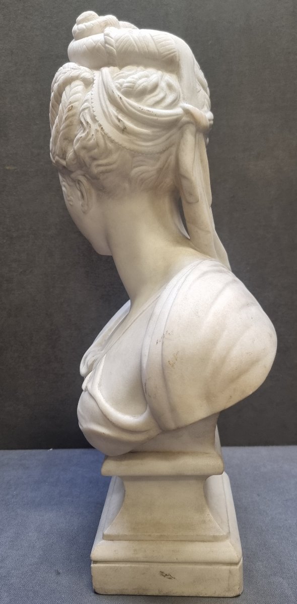 SCULTURA IN MARMO - BUSTO DIANE DE POITIER - XIX SECOLO-photo-4