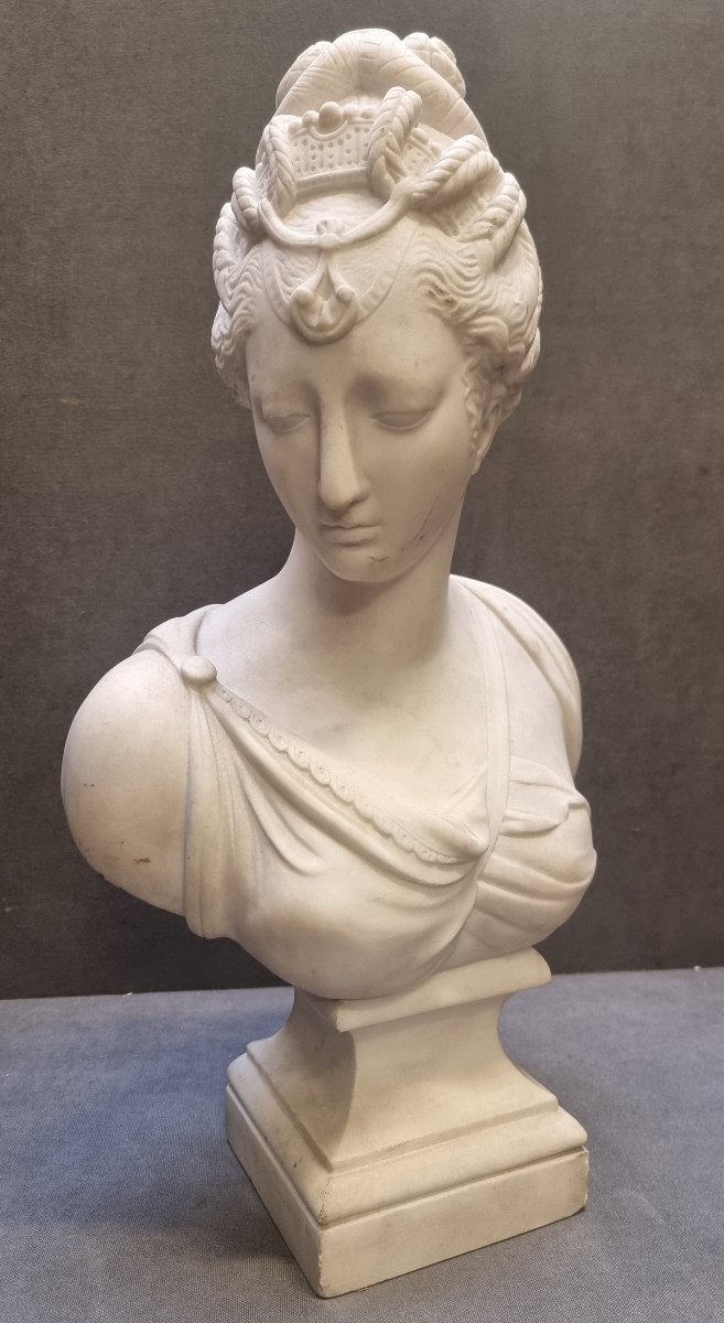 SCULTURA IN MARMO - BUSTO DIANE DE POITIER - XIX SECOLO