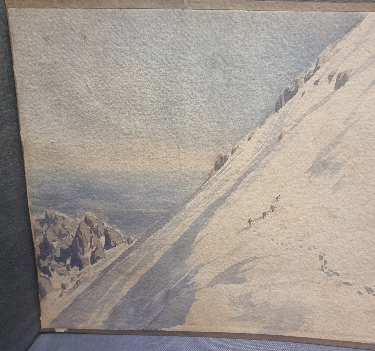 ACQUERELLO PAESAGGIO ABRUZZO - ENRICO COLEMAN (1846-1911)-photo-2