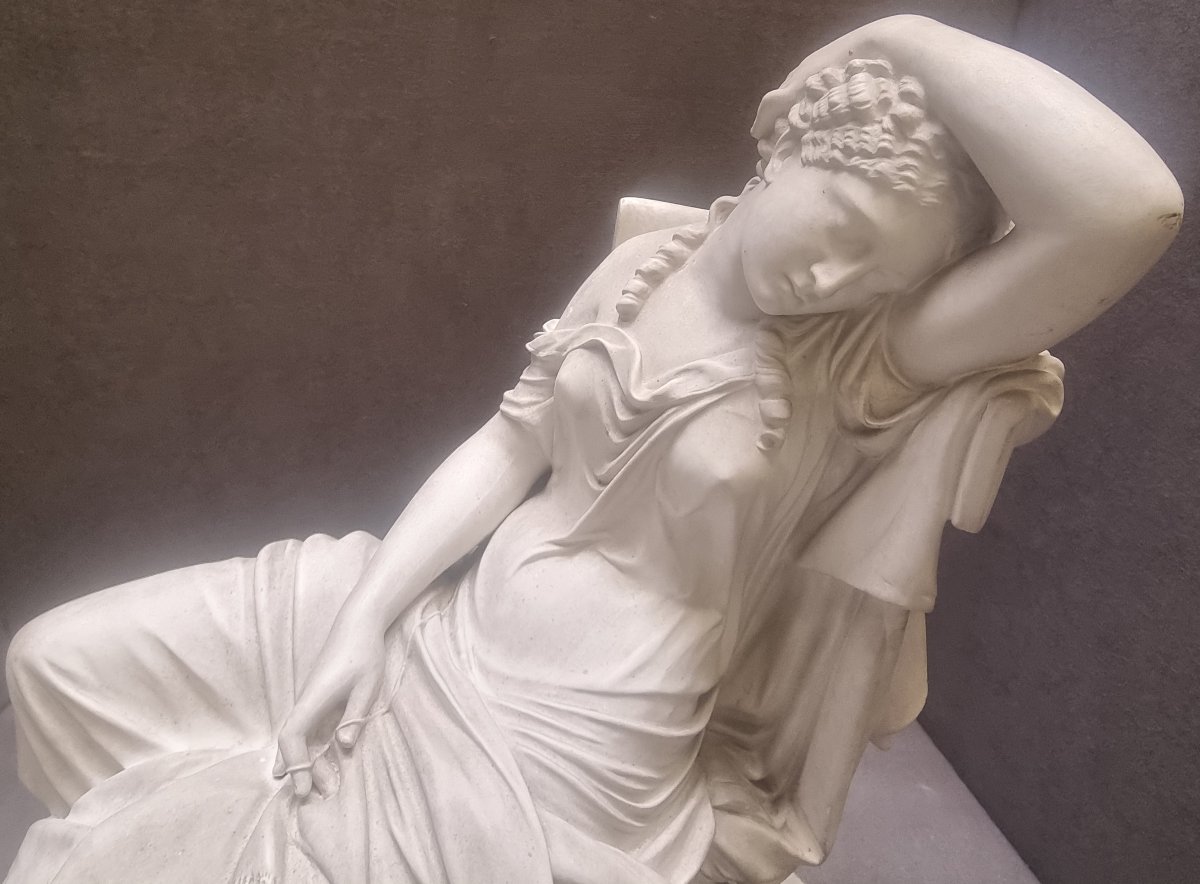 SCULTURA IN BISCUIT - NEOCLASSICA - Primi '800 - GERMANIA - raffigurante PENELOPE-photo-1