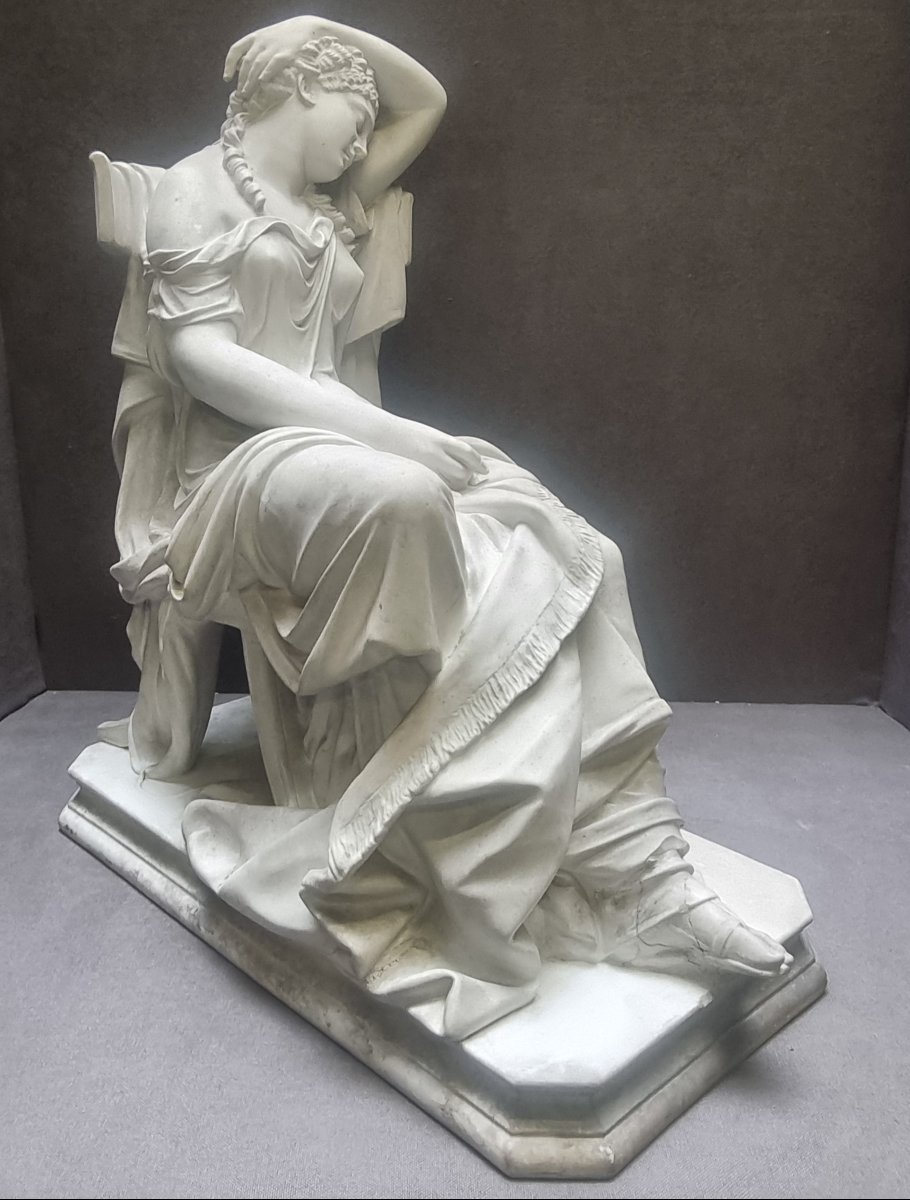 SCULTURA IN BISCUIT - NEOCLASSICA - Primi '800 - GERMANIA - raffigurante PENELOPE